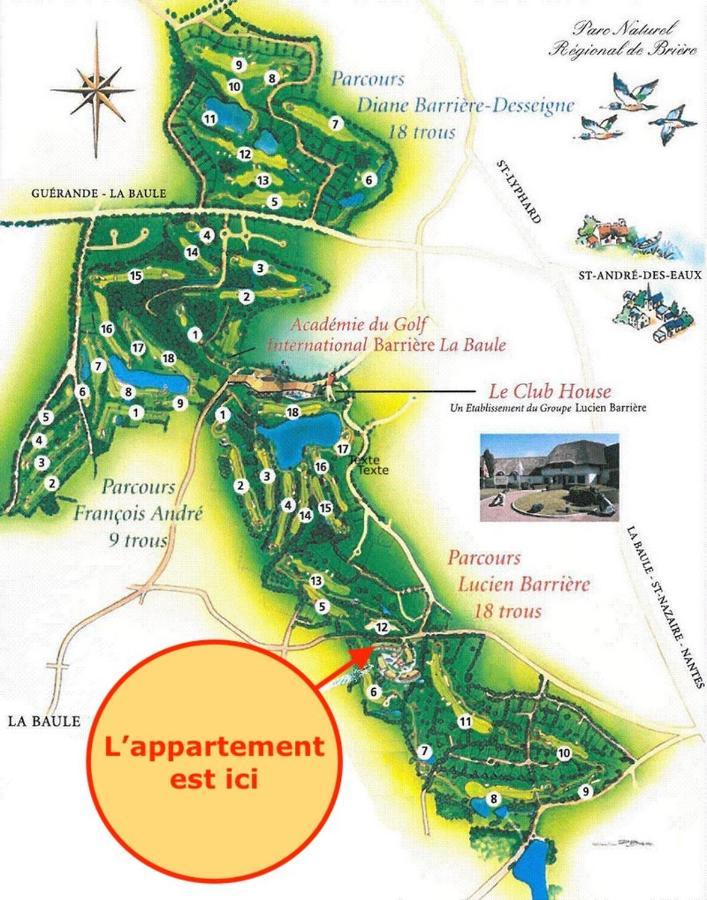 Appartement De Standing Dans Le Golf International De La Baule Saint-André-des-Eaux Esterno foto